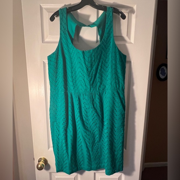 LOFT Dresses Loft Green Dress With Pockets Poshmark